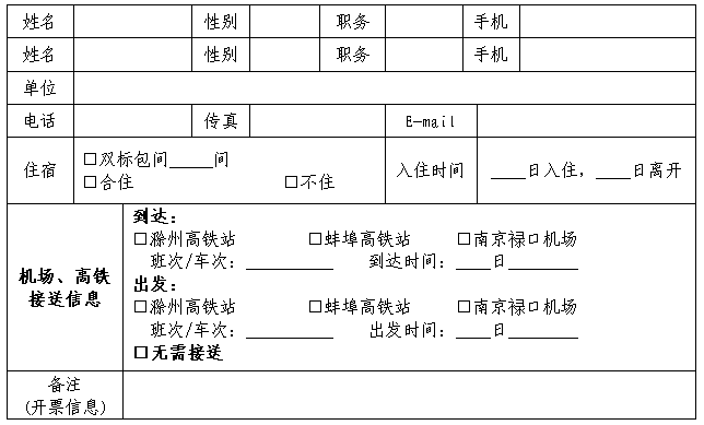 回執表