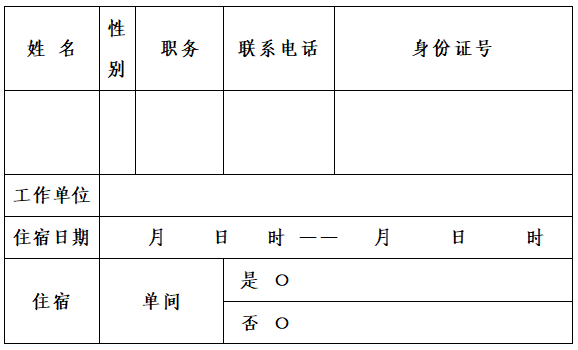 回執表